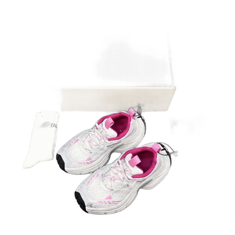 Balenciaga Chunky Sneakers White Pink Unisex Thick Sole