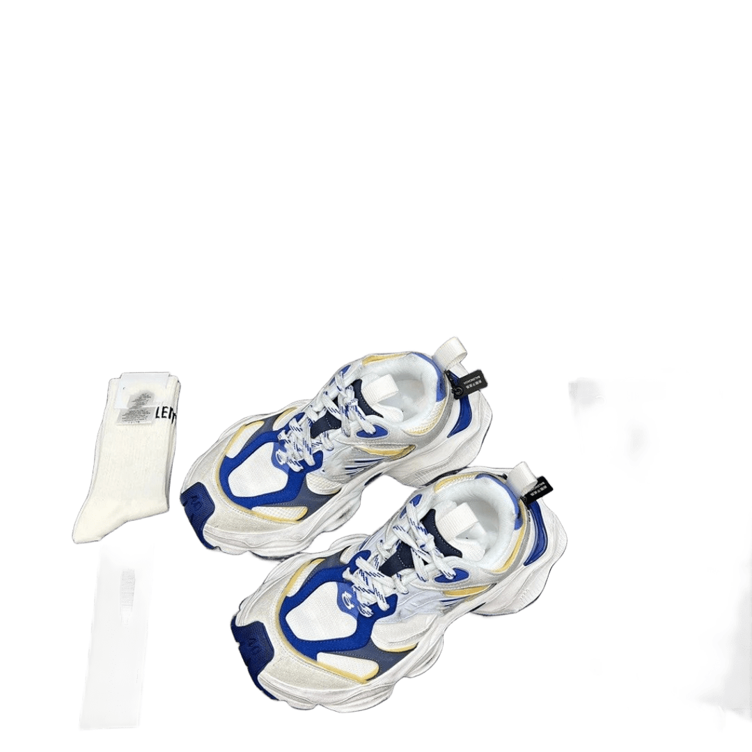 Balenciaga Chunky Trainer White Blue Yellow Unisex Sneakers