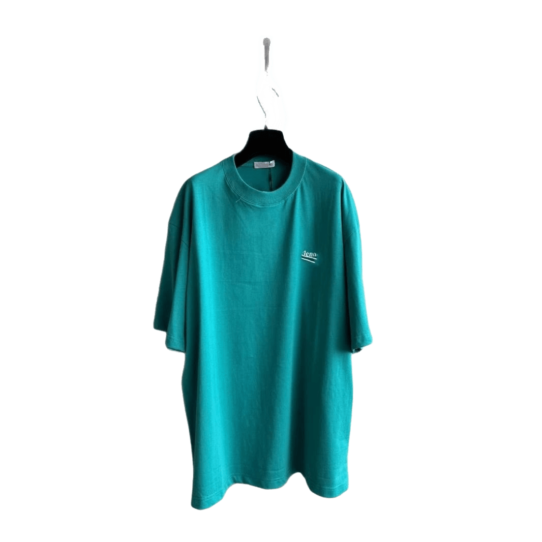 Balenciaga Green Cotton T-Shirt: Unisex Streetwear Essential