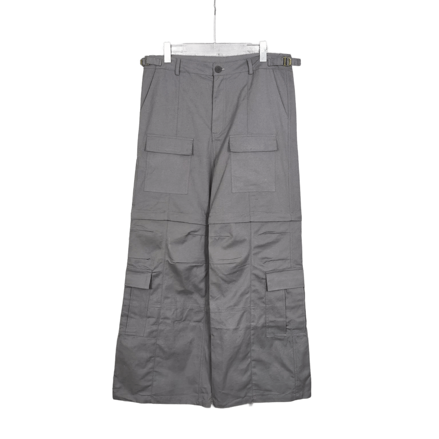 Balenciaga Grey Cargo Pants: Unisex Utility Style