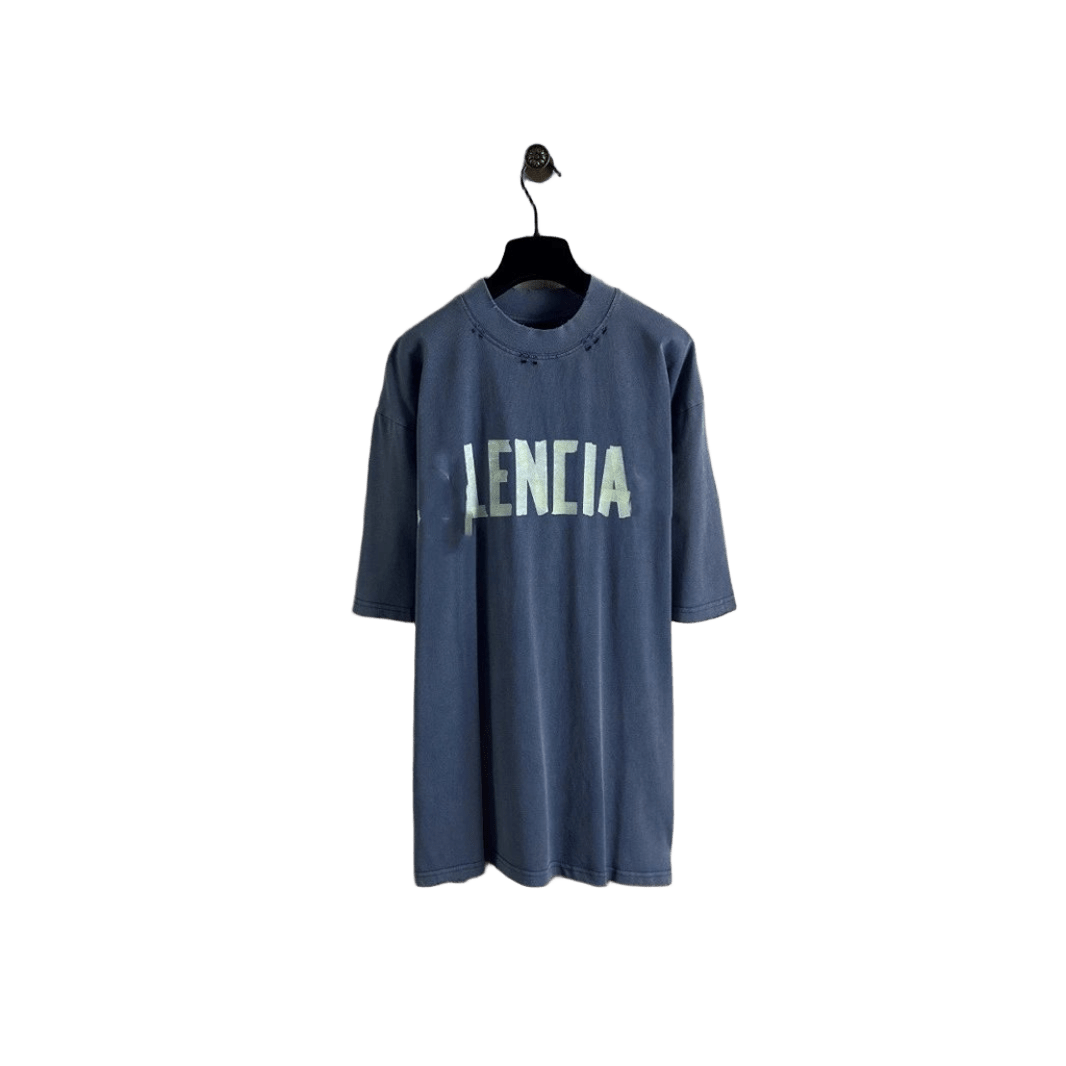 Balenciaga LENÇIA Blue Cotton T-Shirt, Unisex