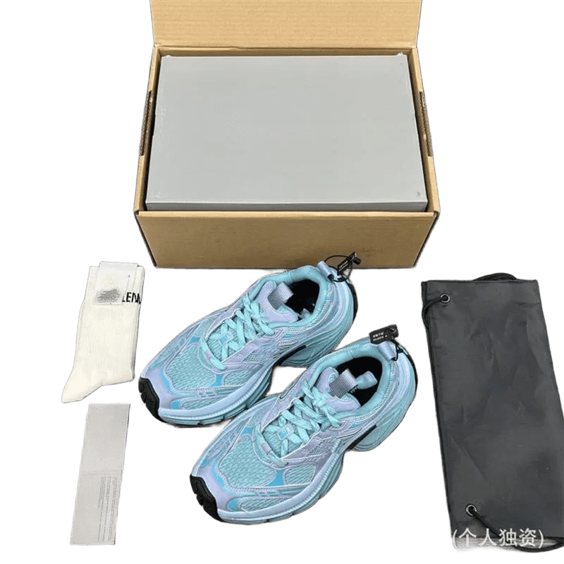 Balenciaga Light Blue Mesh Chunky Sneakers, Unisex