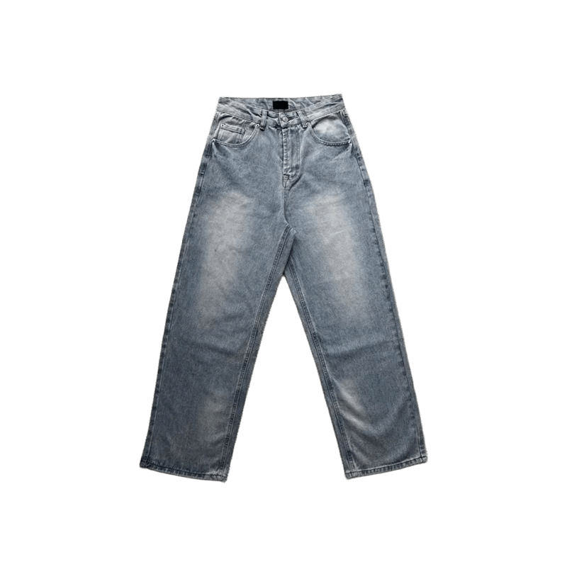 Balenciaga Light Wash Straight Leg Jeans | Unisex Denim