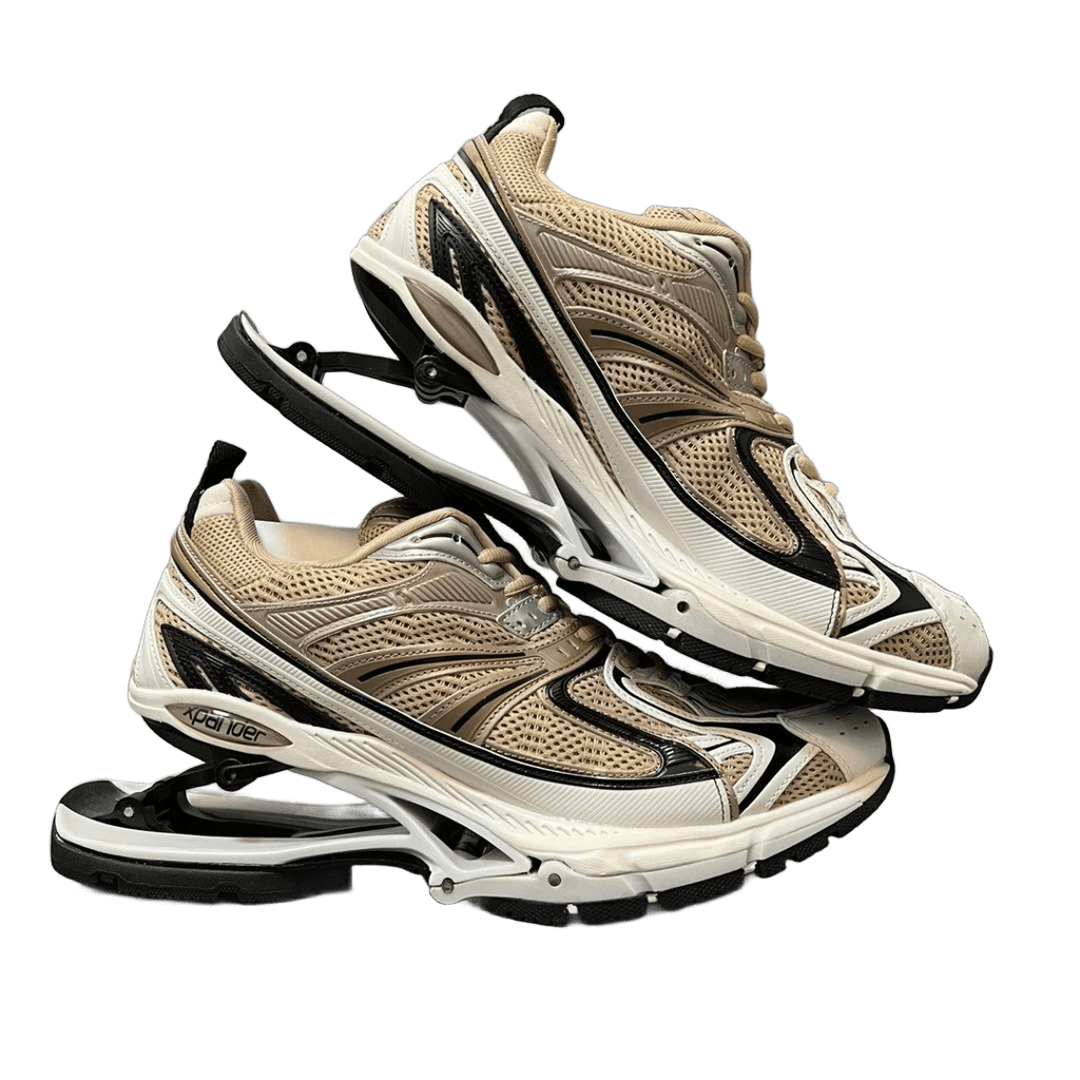 Balenciaga Off-White Chunky Sneaker - Breathable Mesh & Leather