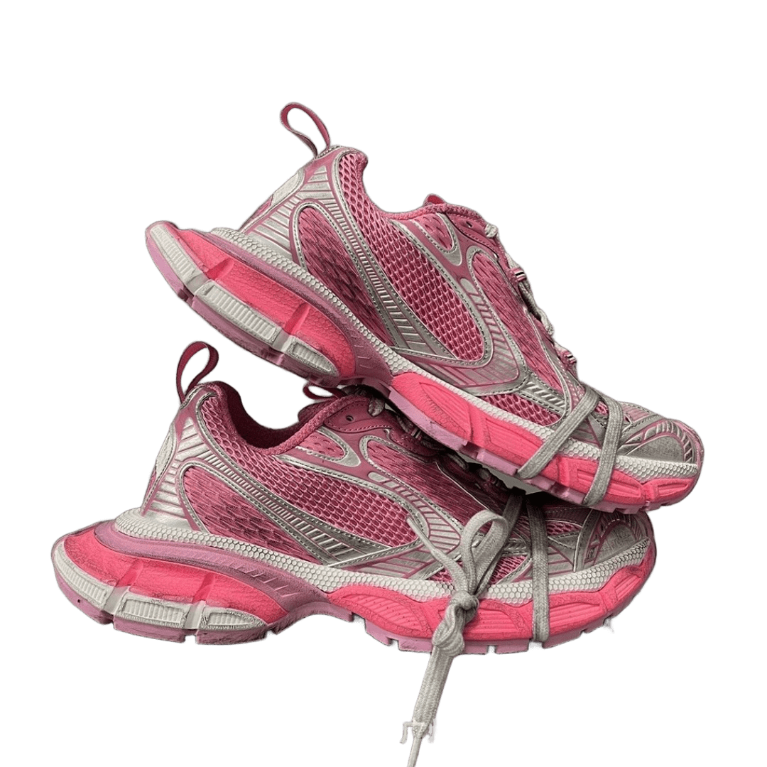 Balenciaga Pink Mesh Sneakers: Unisex Breathable Street Style