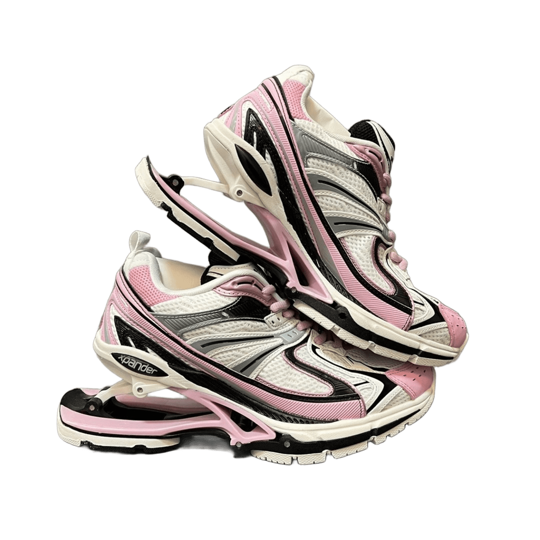 Balenciaga Pink White Chunky Sneakers | Breathable Mesh Unisex