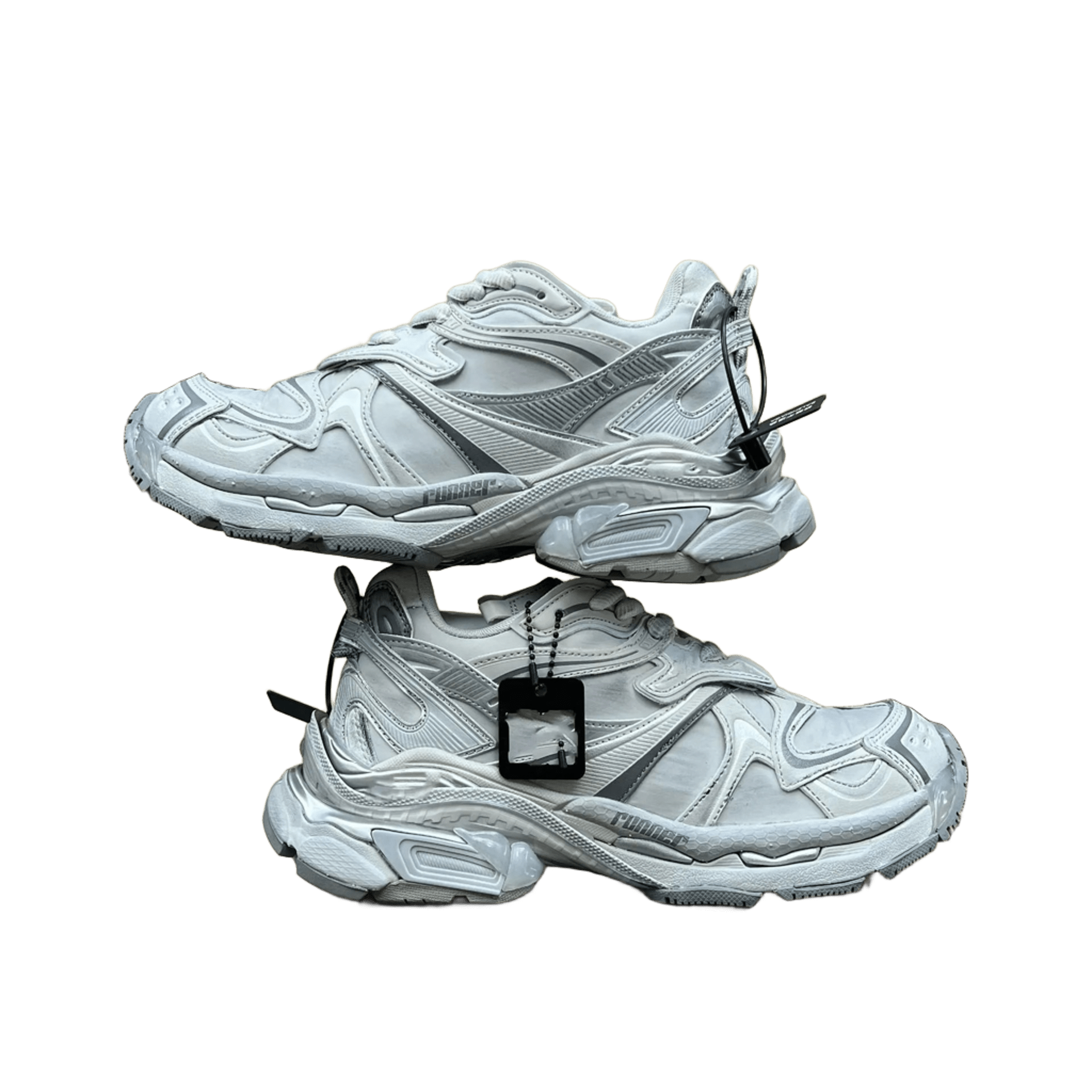 Balenciaga Silver Gray Retro Chunky Sneakers Unisex