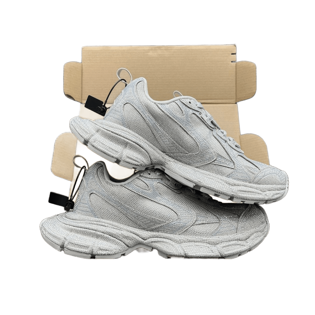 Balenciaga Silver Grey Dad Shoes Chunky Sole Breathable Unisex