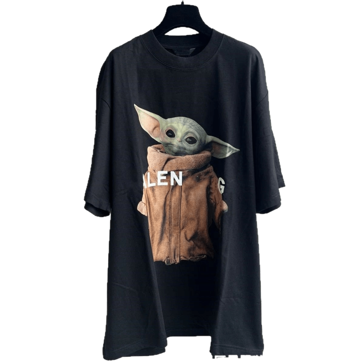 Balenciaga The Child Black Cotton Streetwear T-Shirt