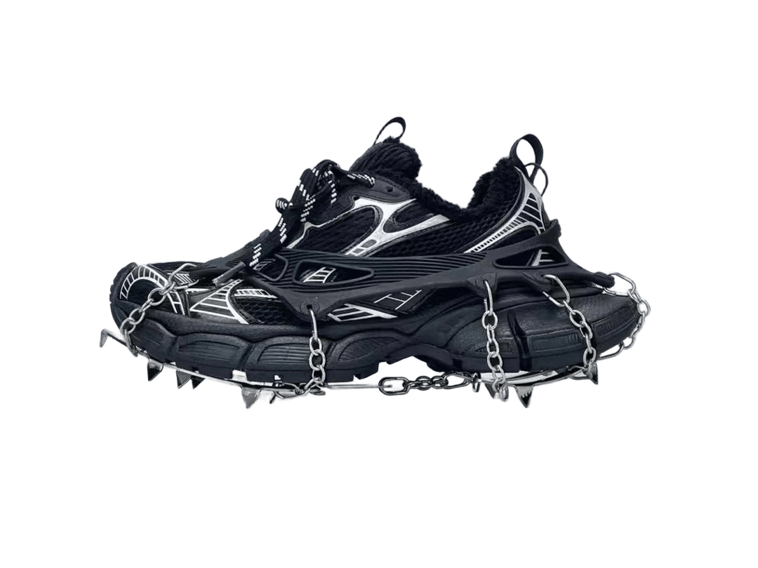 Balenciaga Track Black Mesh Sneakers: Unisex Avant-Garde