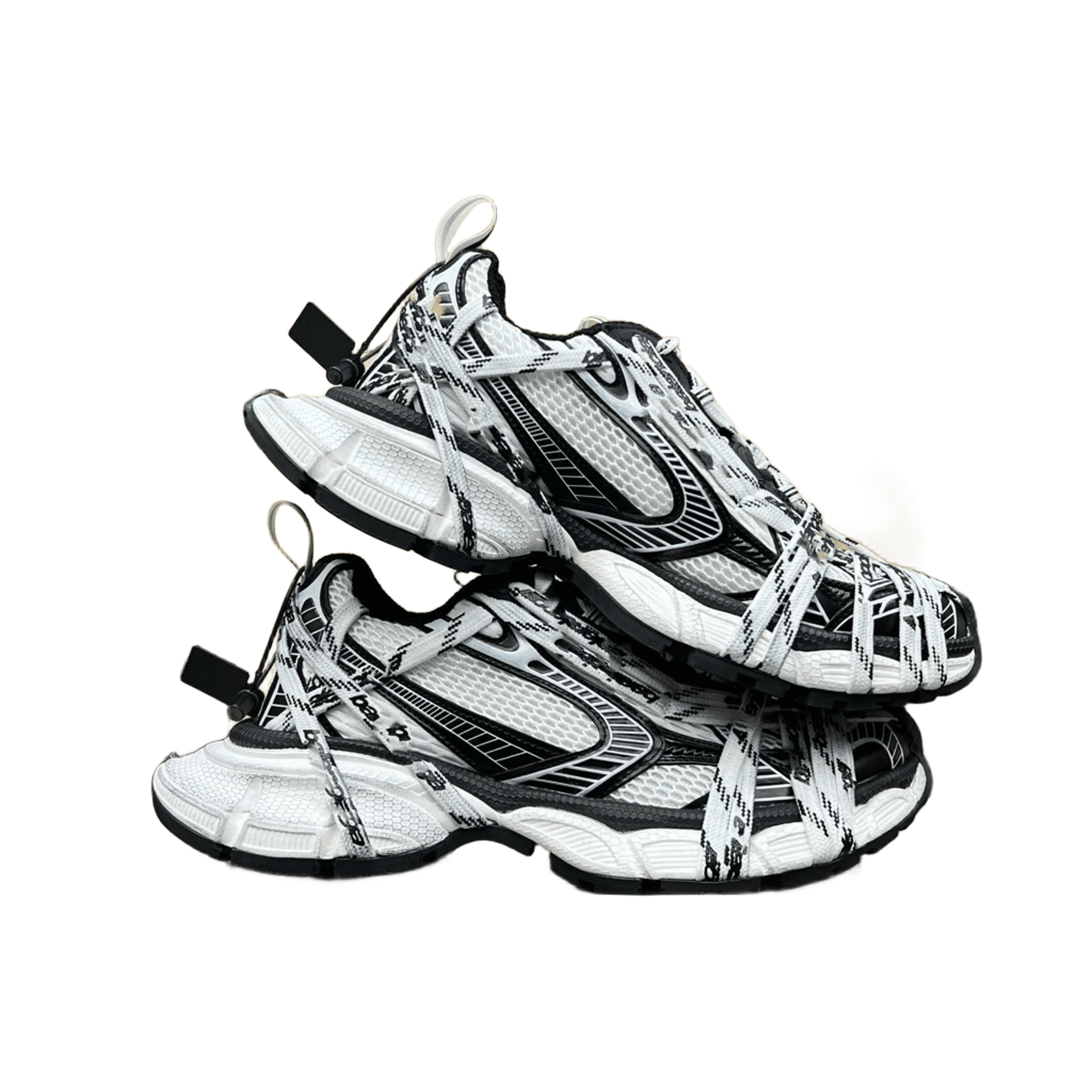 Balenciaga Track Black White Mesh Unisex Sneakers