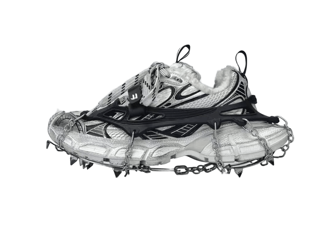 Balenciaga Track Silver Black Mesh Sneakers, Unisex