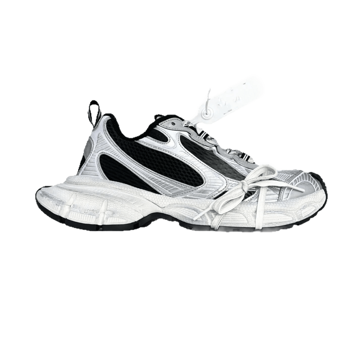 Balenciaga Triple S White Mesh Leather Unisex Sneakers