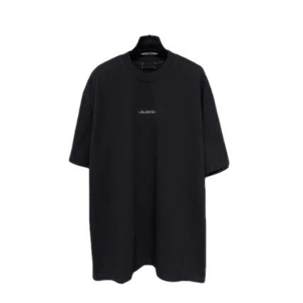 Balenciaga Unisex Black Cotton Logo T-Shirt