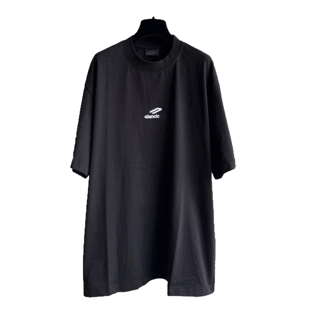 Balenciaga Unisex Black Cotton T-Shirt | Essential Logo Design