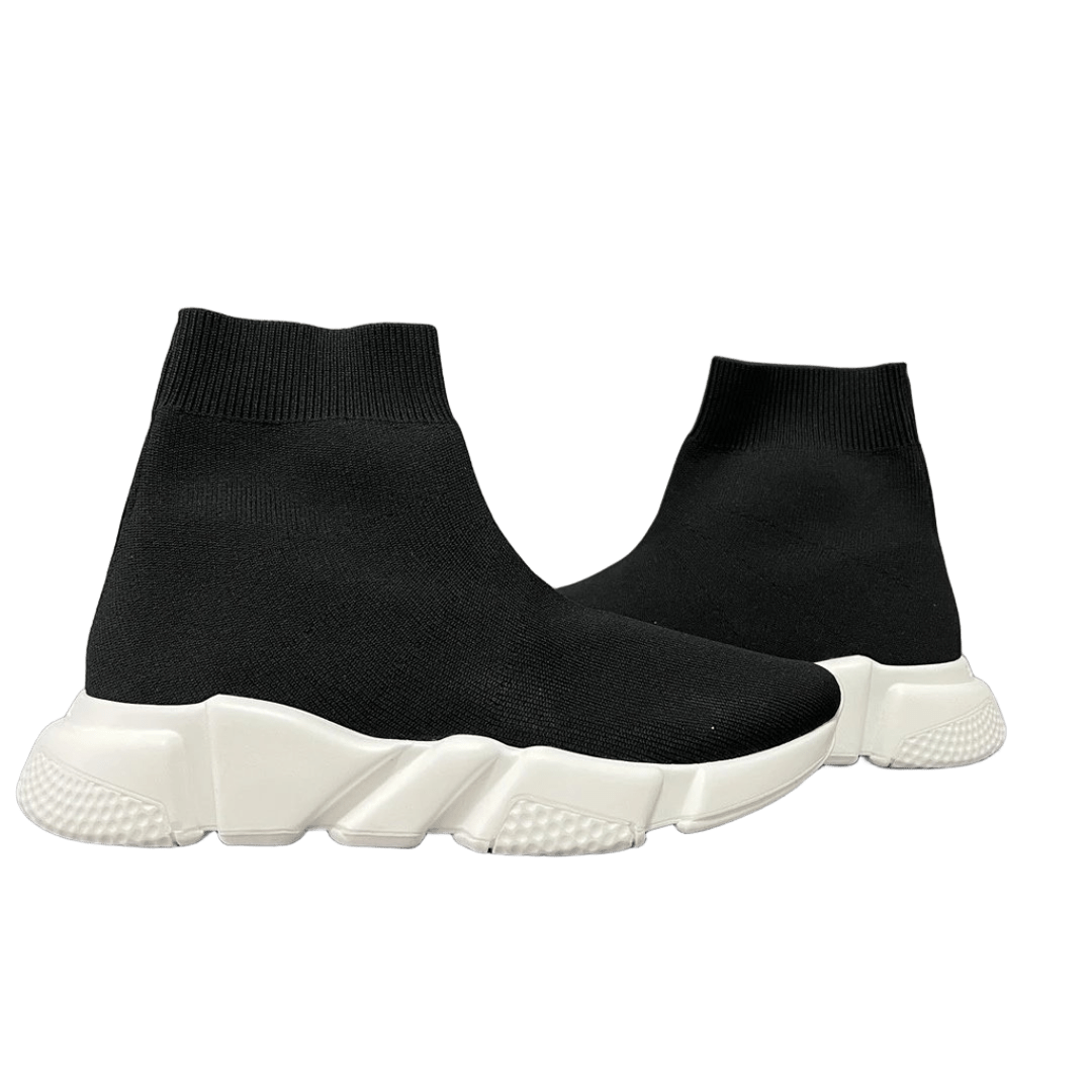 Balenciaga Unisex Black Knit Sock Boots | Comfort & Style