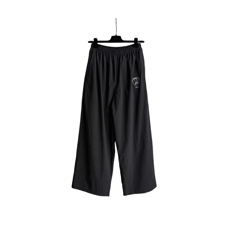 Balenciaga Unisex Black Wide-Leg Pants, Classic & Comfortable