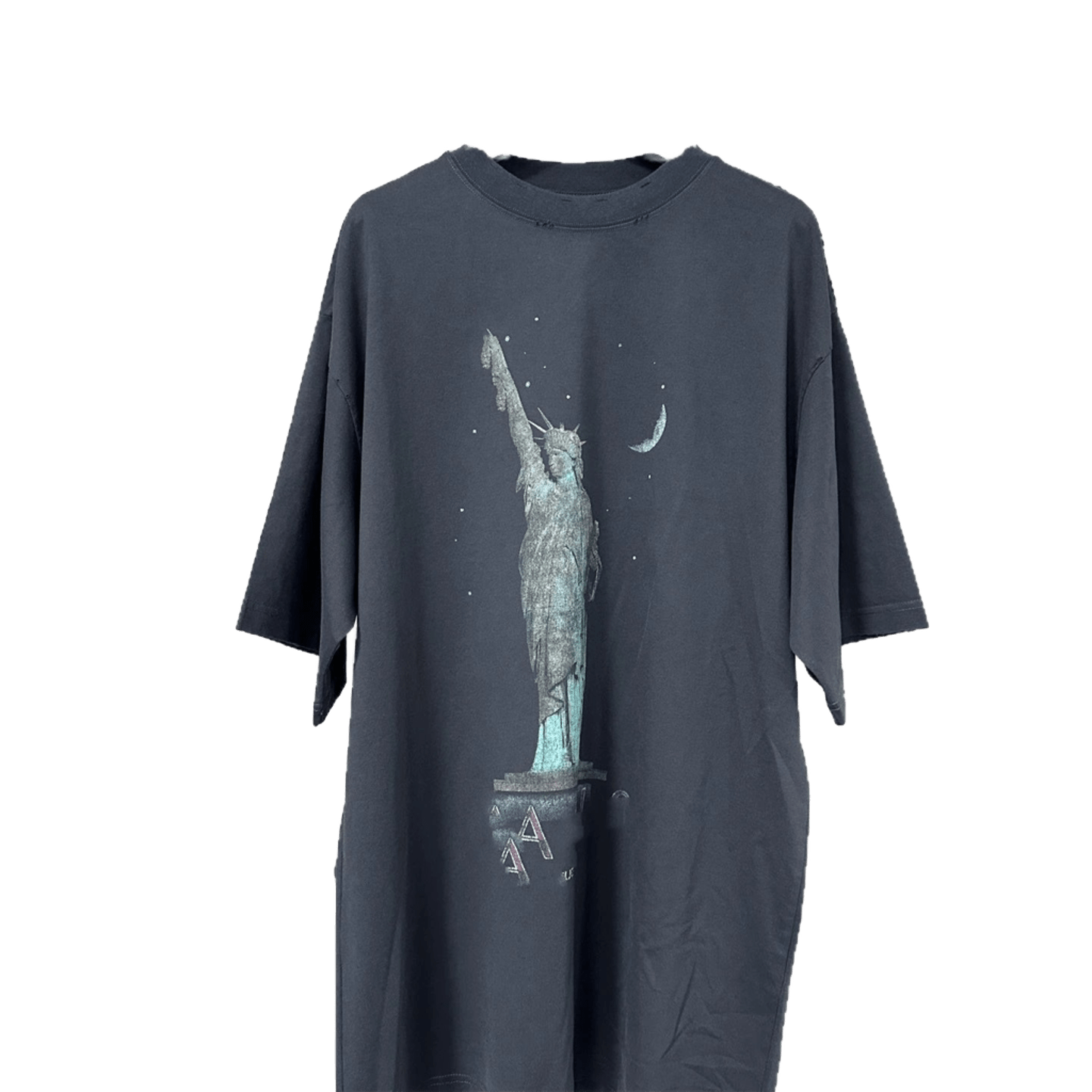 Balenciaga Unisex Cotton Statue of Liberty Print T-Shirt