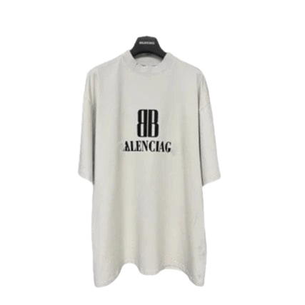 Balenciaga Unisex White Cotton Logo T-Shirt | Streetwear