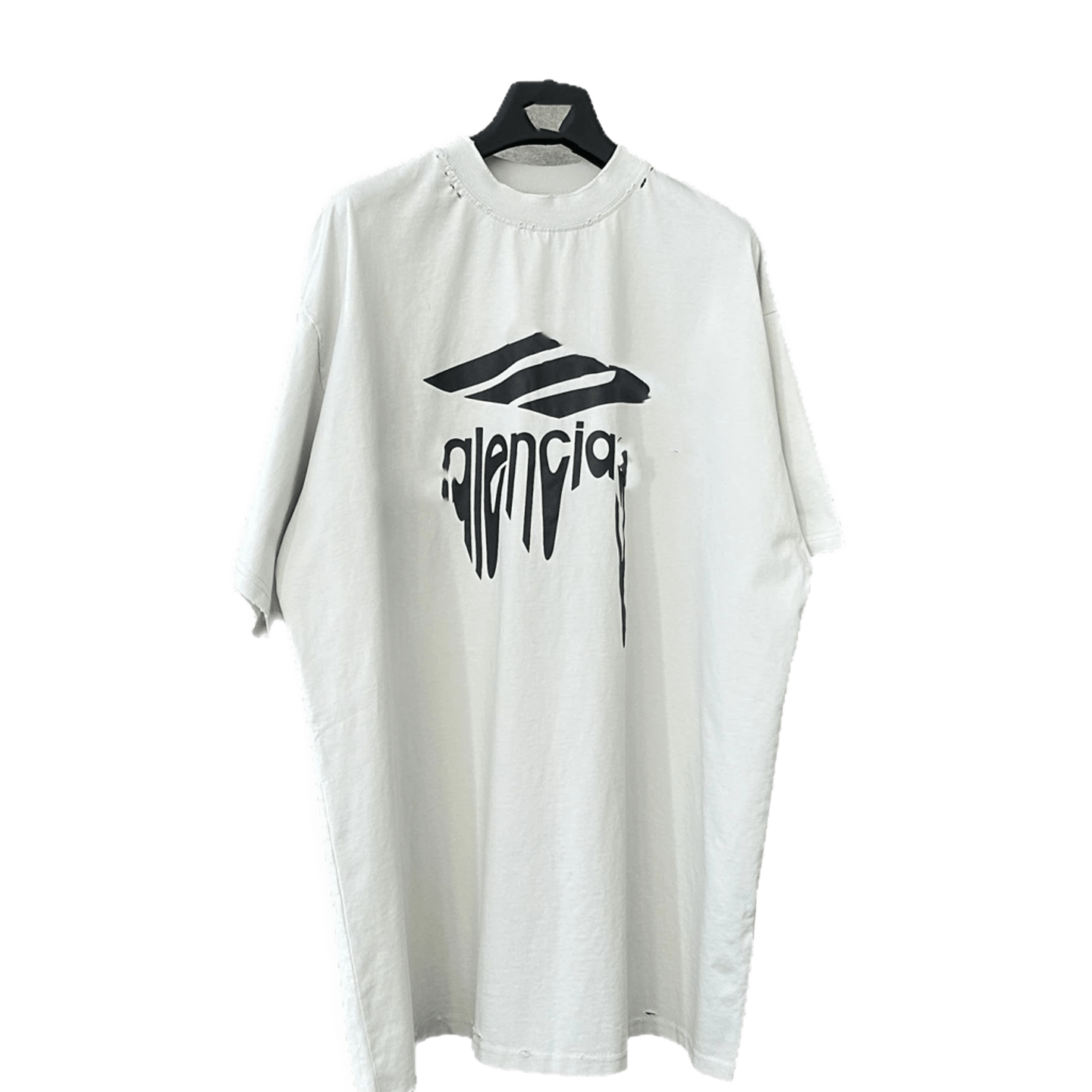 Balenciaga Unisex White Cotton T-Shirt with Chest Design