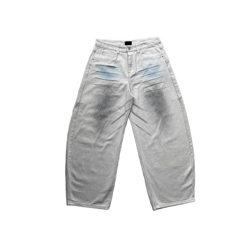 Balenciaga Vintage White Washed Jeans | Unisex Streetwear