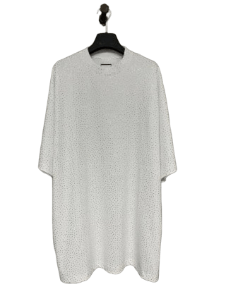 Balenciaga White Cotton Crewneck Tee: Unisex Essential