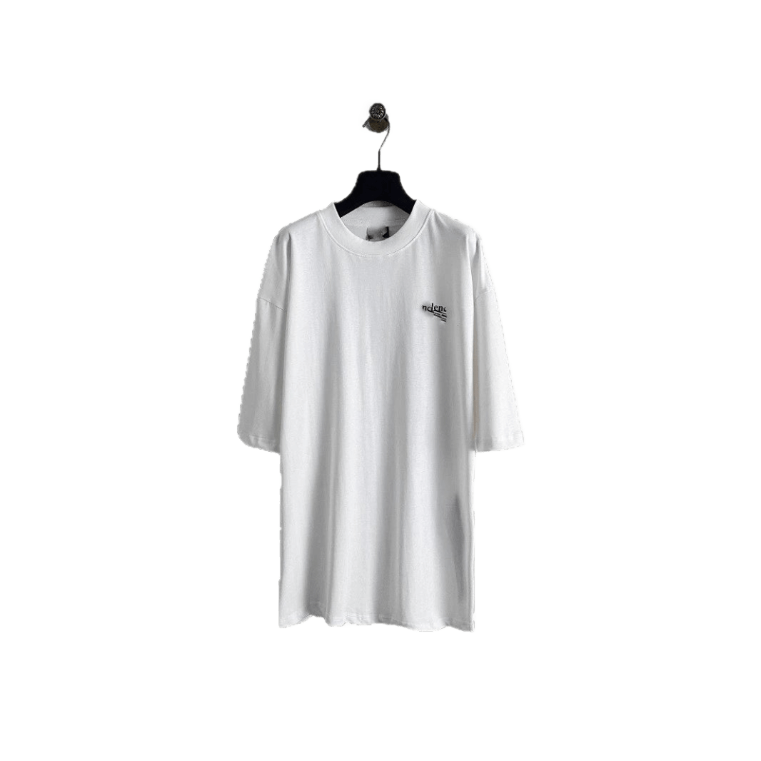 Balenciaga White Cotton Logo T-Shirt | Unisex Streetwear