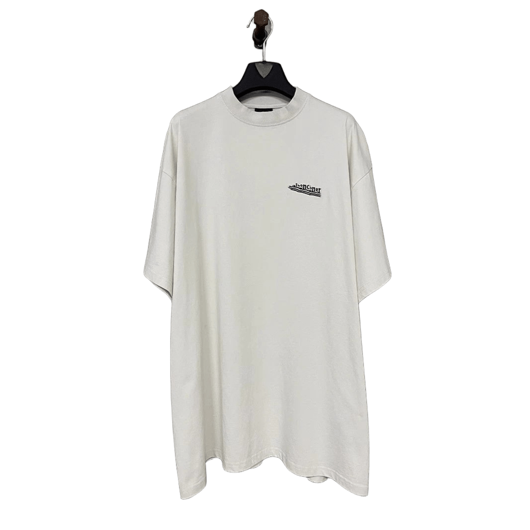 Balenciaga White Cotton T-Shirt: Unisex Essential Tee