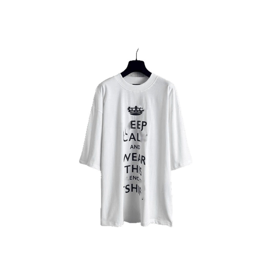Balenciaga White Cotton T-Shirt: Unisex Streetwear w/ Logo