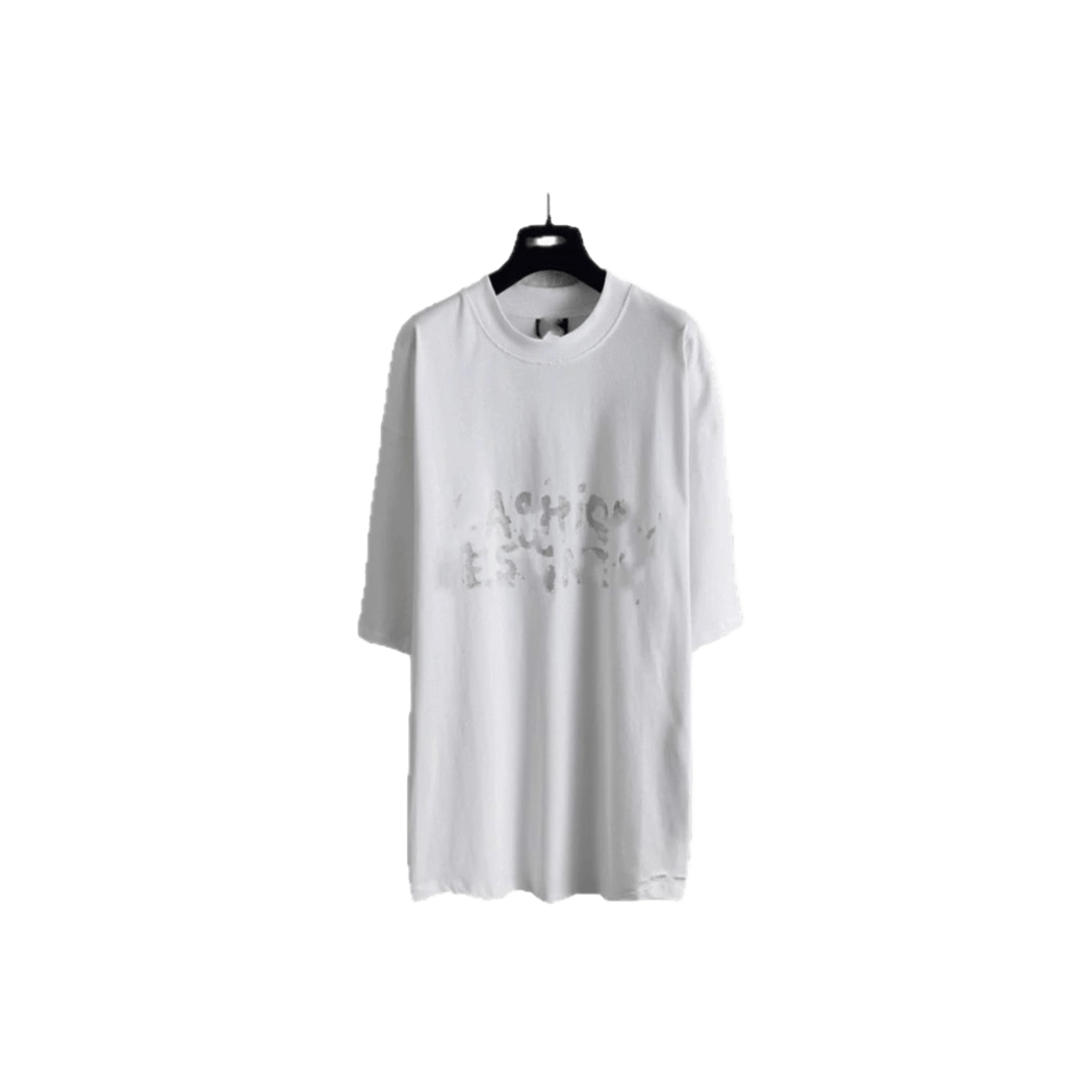 Balenciaga White Cotton Unisex Streetwear T-Shirt