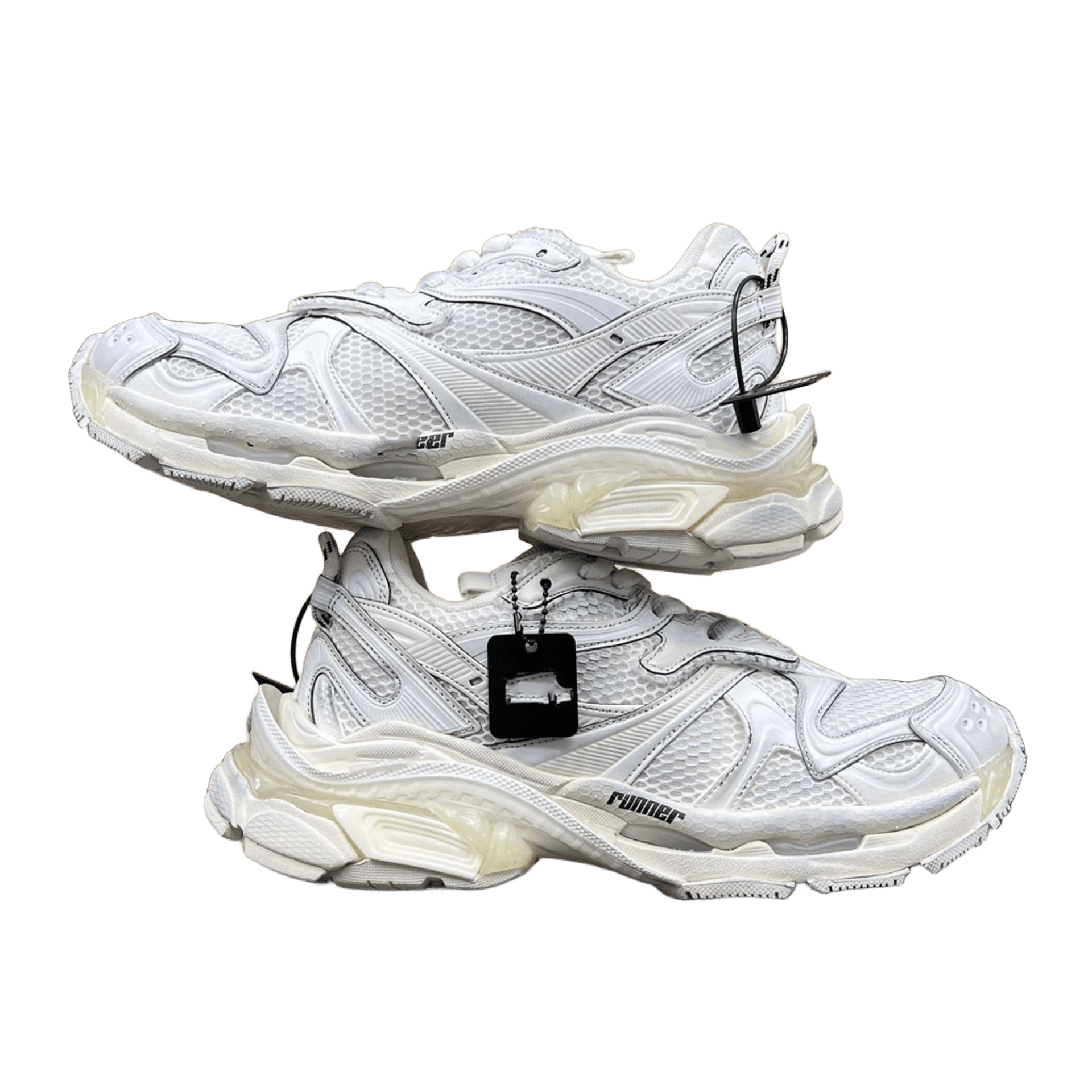 Balenciaga White Mesh Dad Sneakers Unisex Street Style