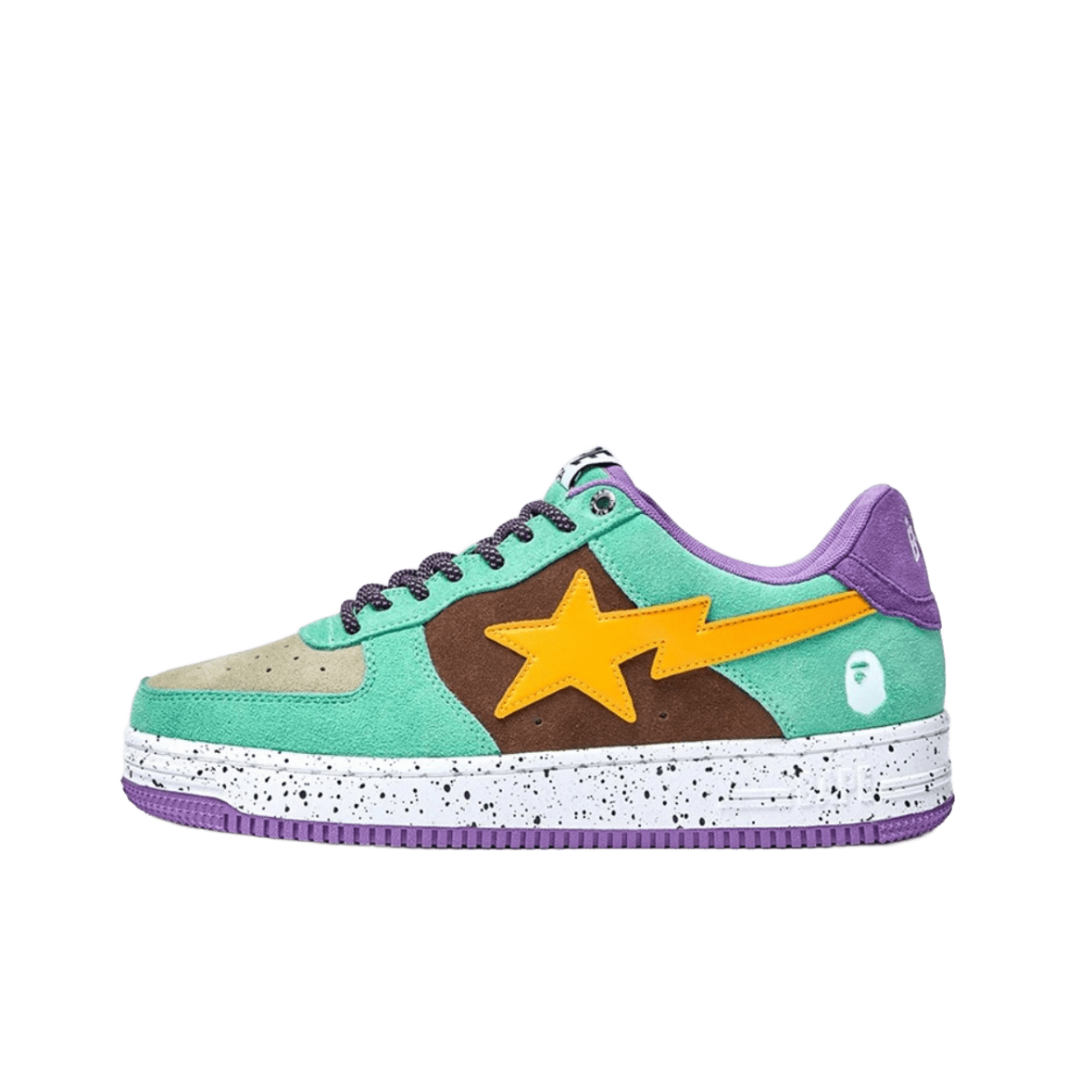 Bape 90s Suede Colorful Sneakers: Unisex Street Style