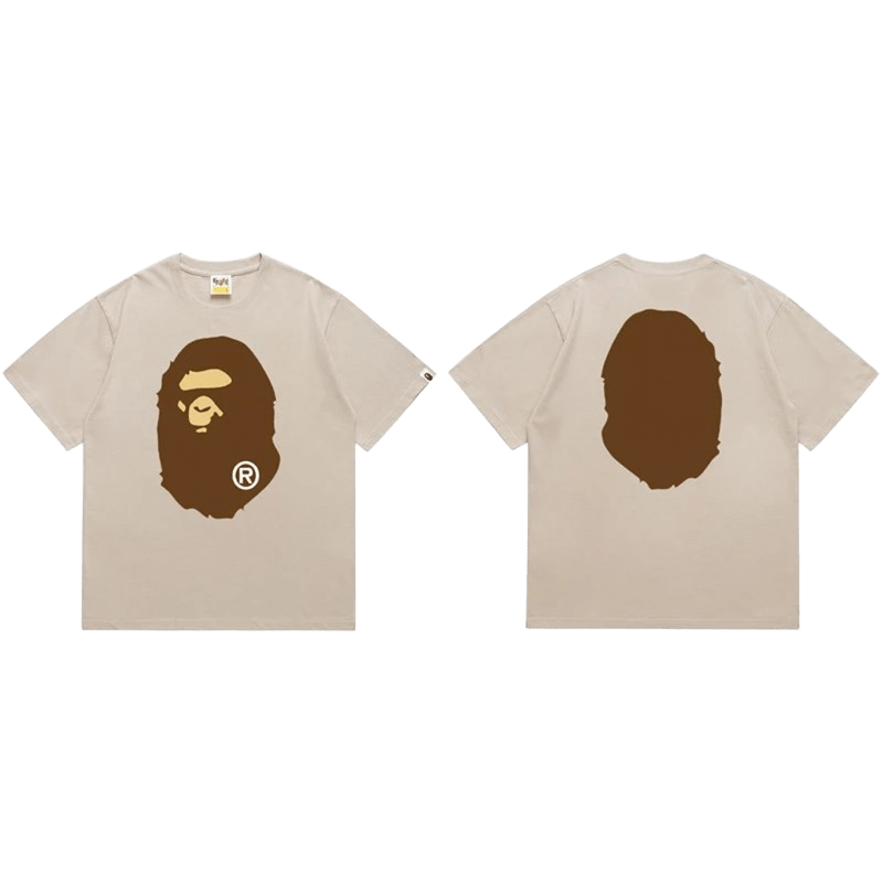 Bape Ape Head Tee: '90s Cotton Streetwear, Unisex & Breathable