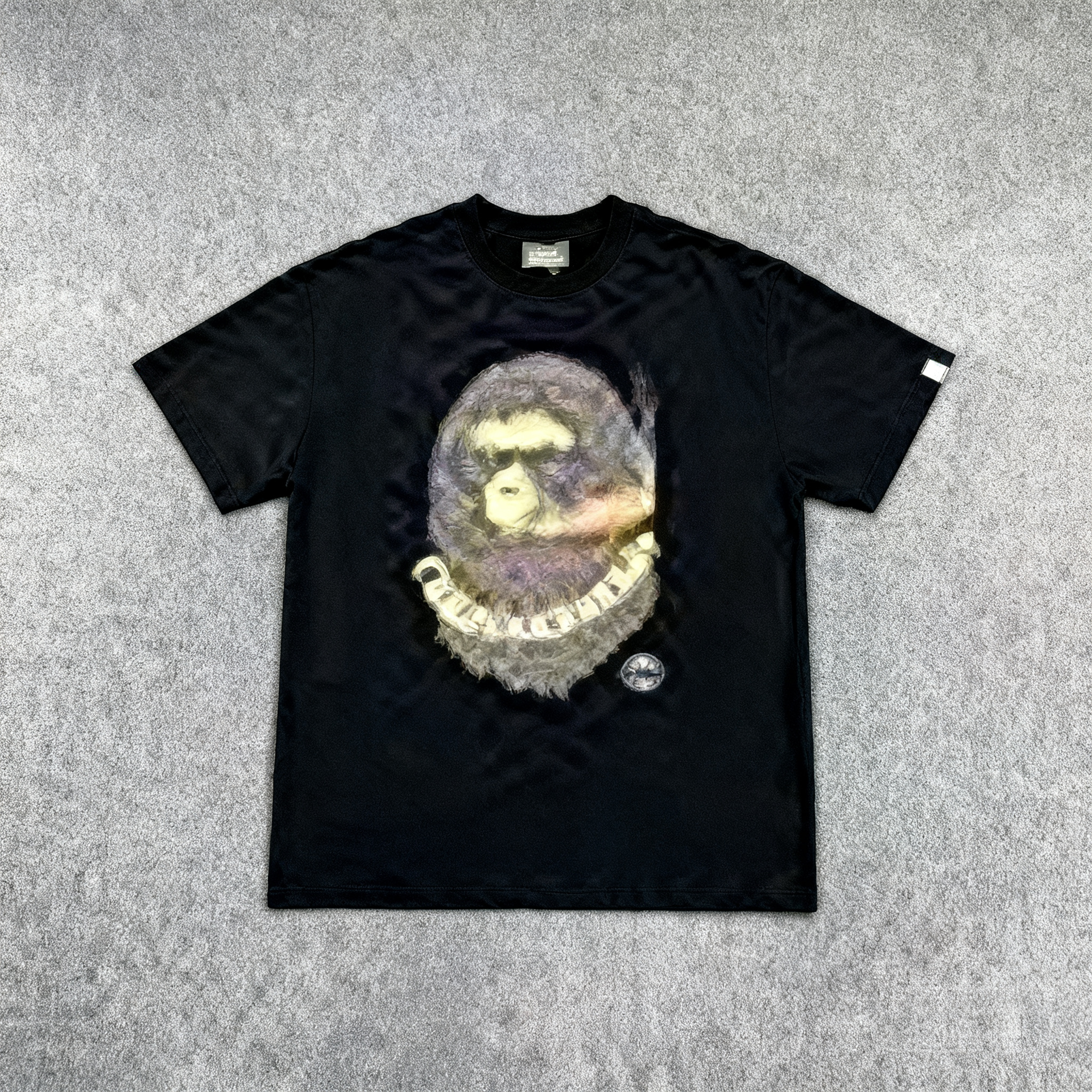 BAPE Black Classic Cotton T-Shirt: Iconic Ape Head Logo