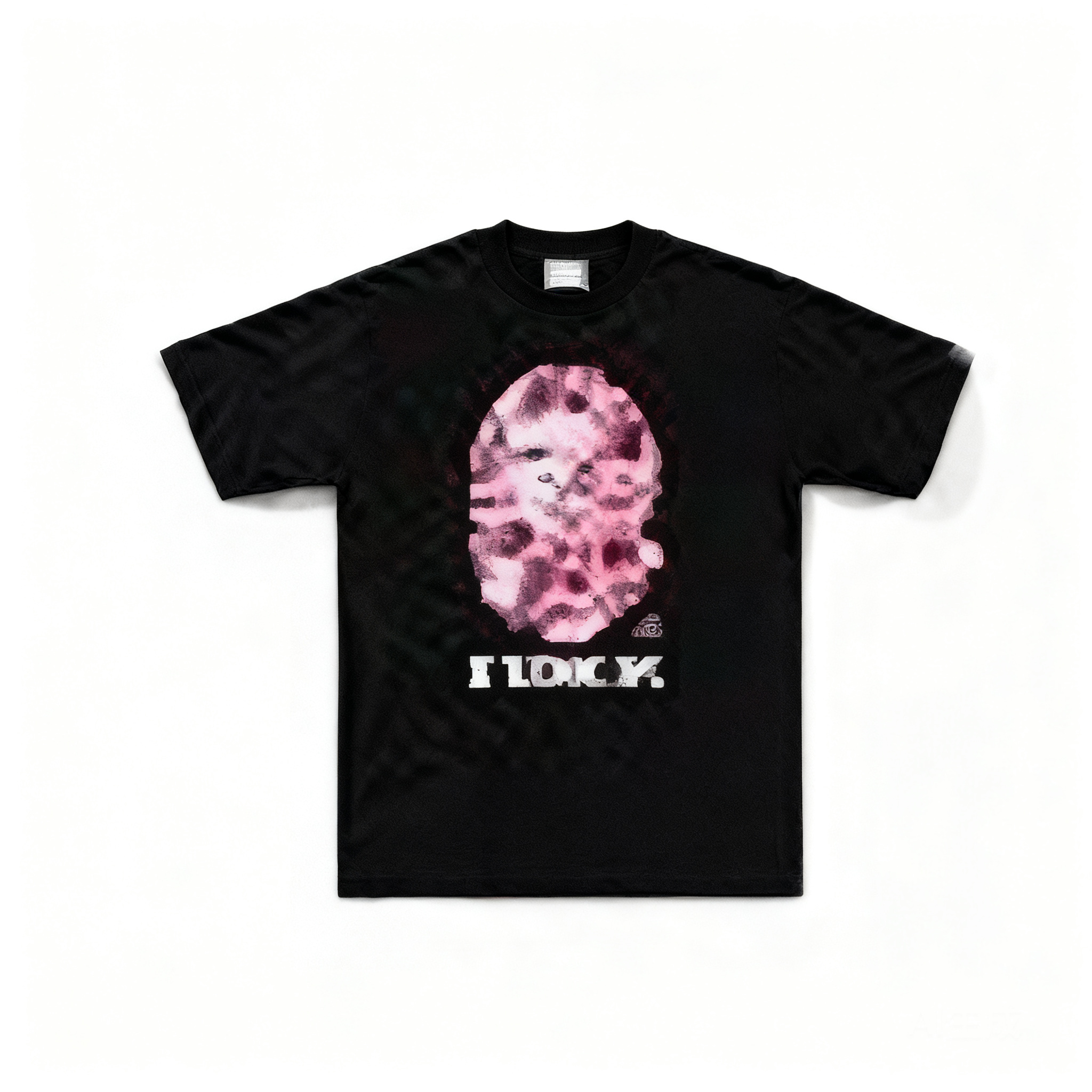 BAPE Black Cotton T-Shirt: Ape Head Logo Streetwear