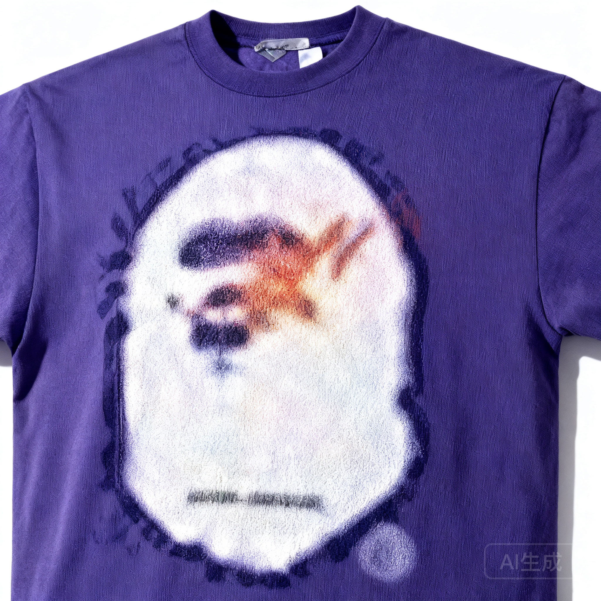 BAPE Black Cotton T-Shirt: Iconic Ape Head, Unisex Streetwear