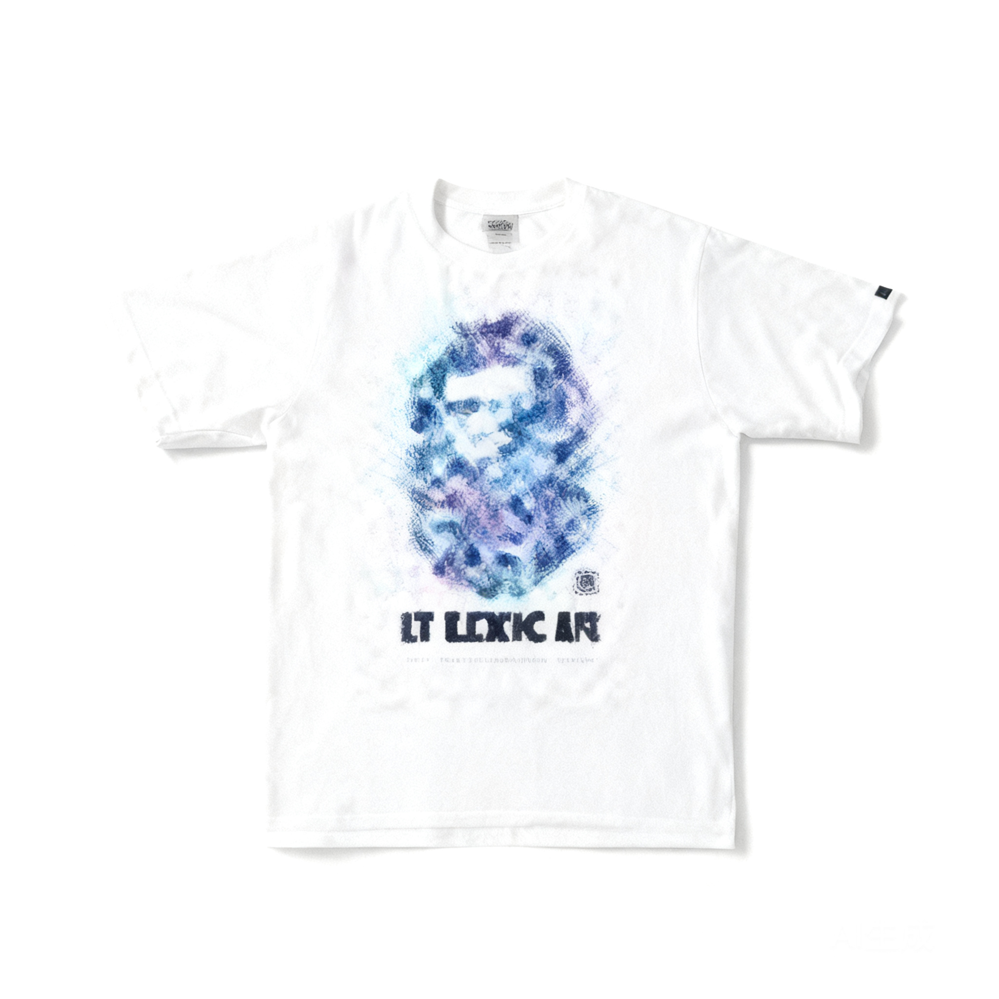 BAPE Classic White Cotton Tee: Unisex Streetwear with Iconic Ape Logo