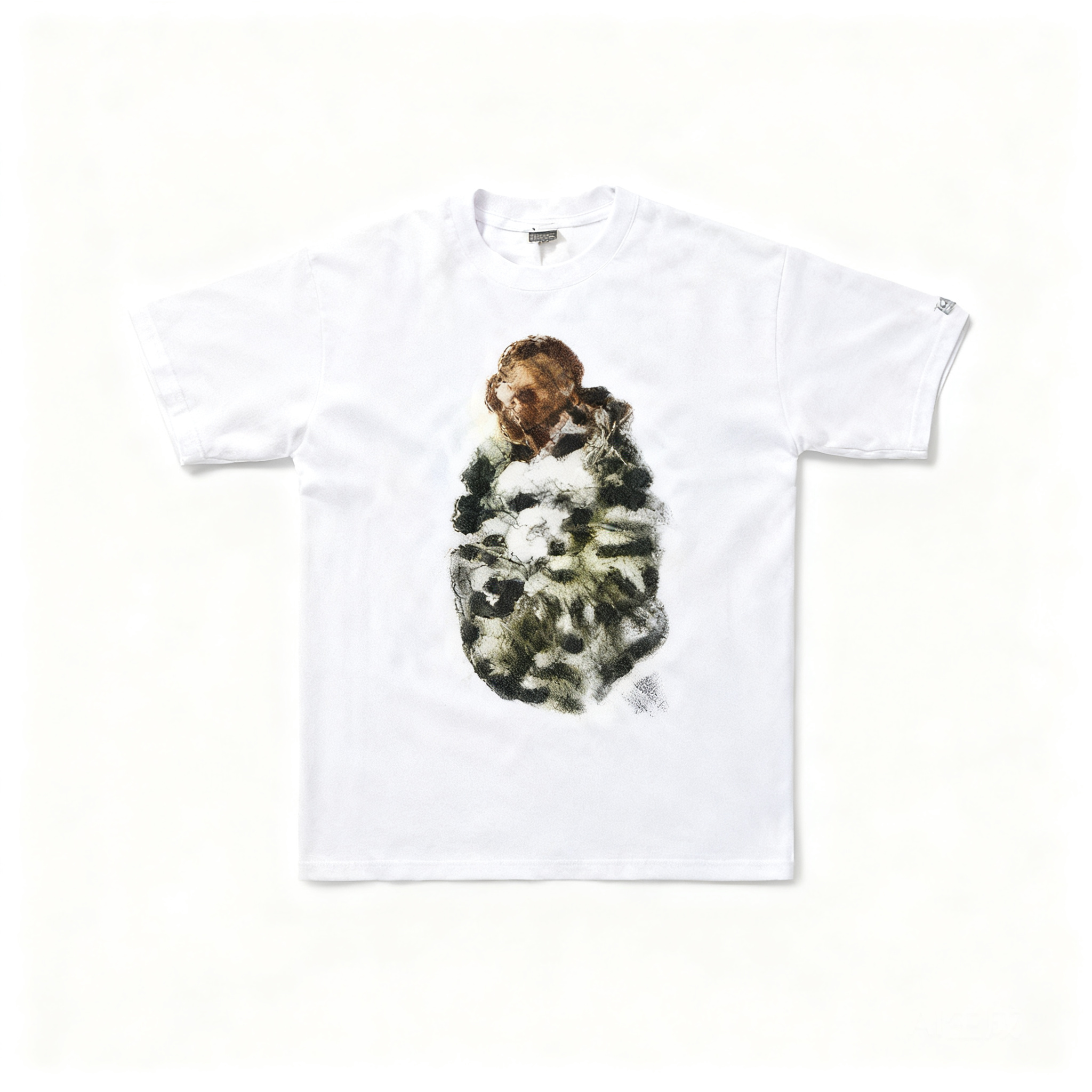 BAPE Classic White T-Shirt: Cotton, Unisex Streetwear w/ Ape Logo