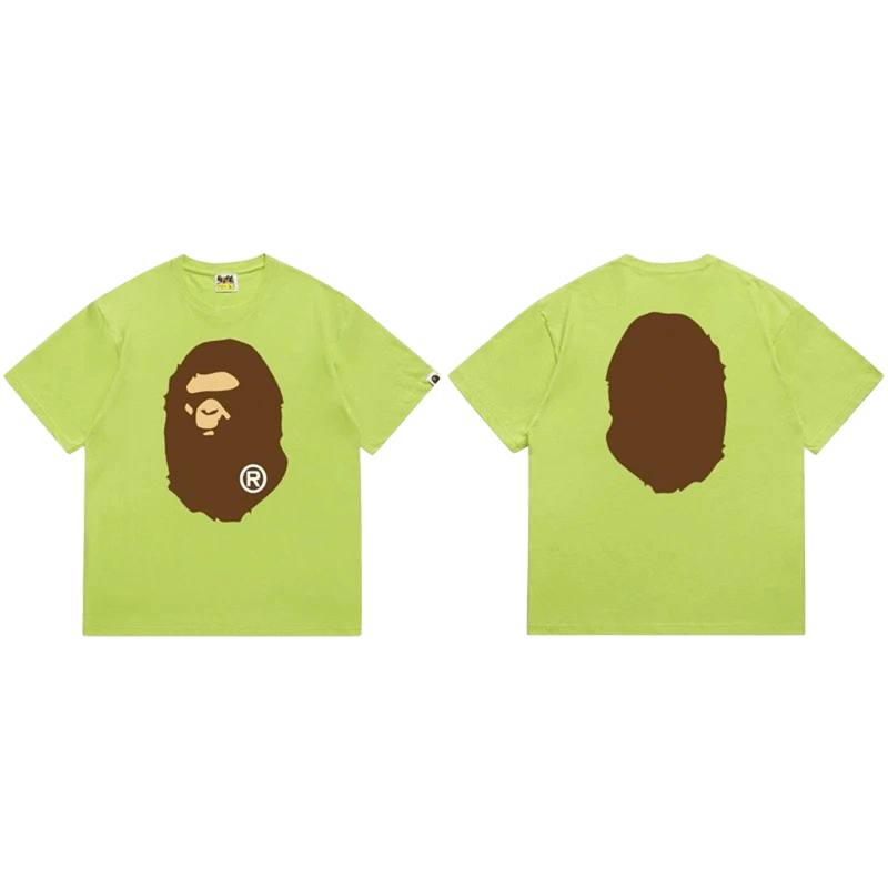 Bape Fluorescent Green Ape Head T-Shirt: Unisex Streetwear