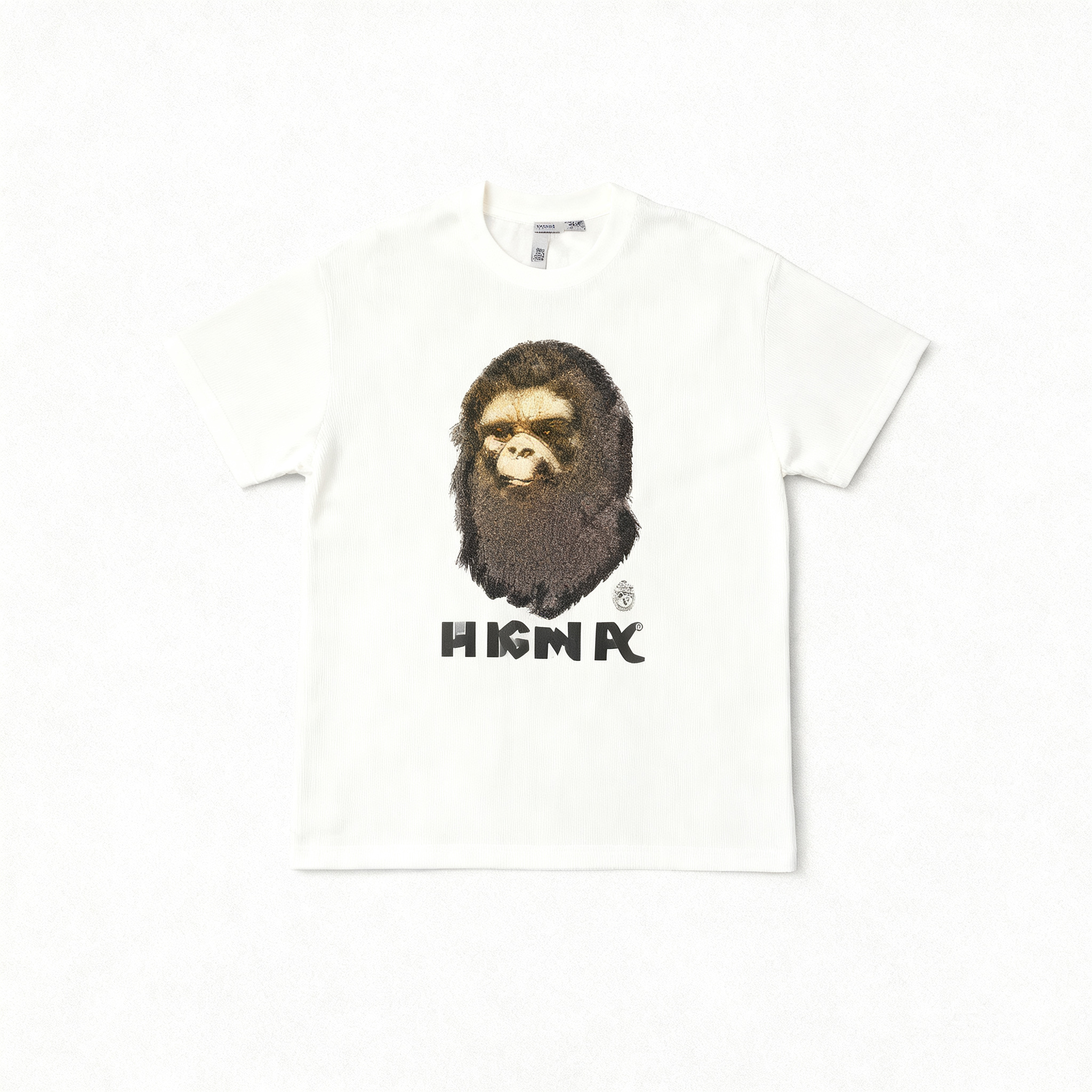 BAPE White 90s Retro Tee: Unisex Cotton Streetwear