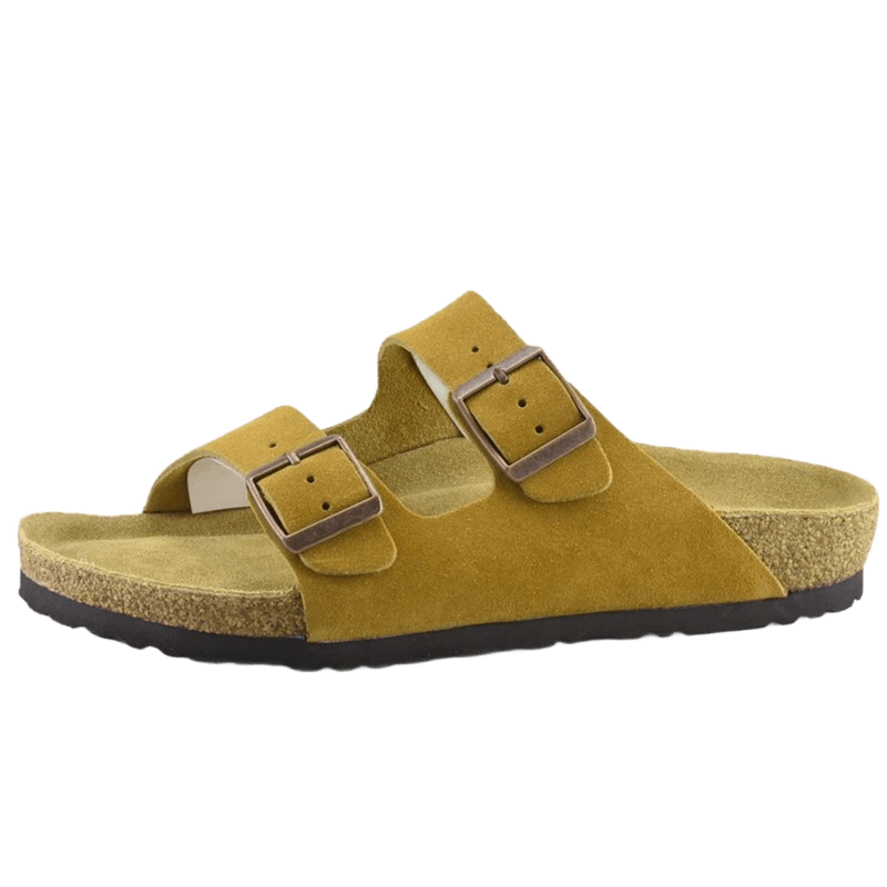 Birkenstock Arizona Mustard Suede Unisex Sandals