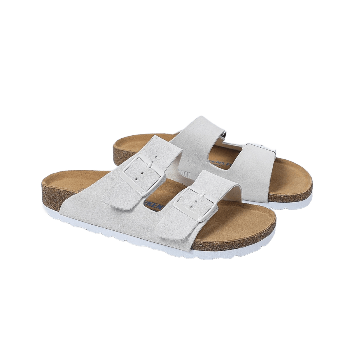Birkenstock Arizona Soft Footbed Sandals: White Leather