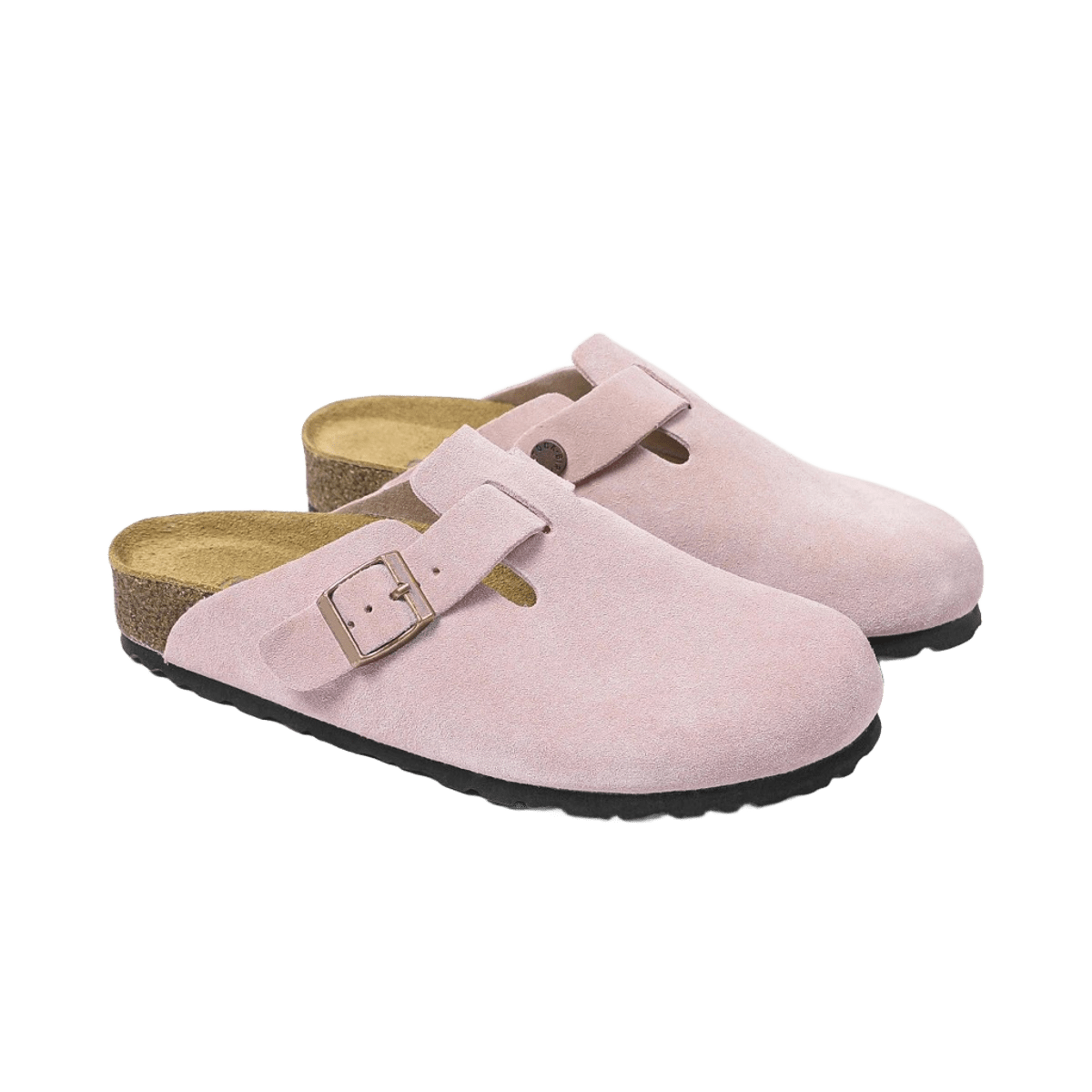 Birkenstock Arizona Suede Sandals: Pink Unisex Comfort Footbed