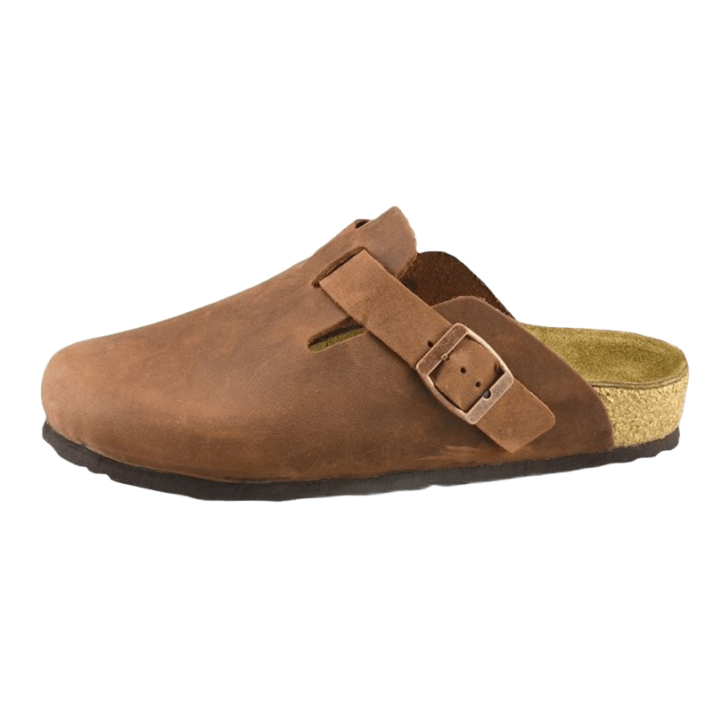 Birkenstock Brown Leather Sandals: Unisex Comfort