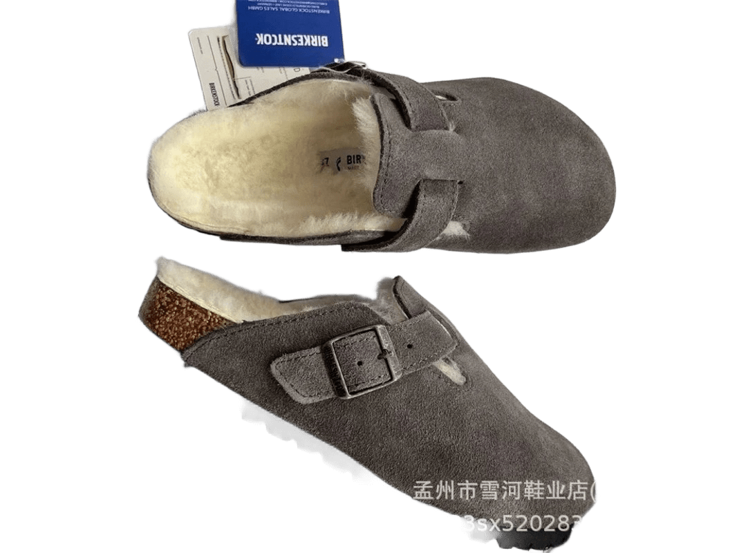 Birkenstock Grey Suede Unisex Sandals - Arch Support
