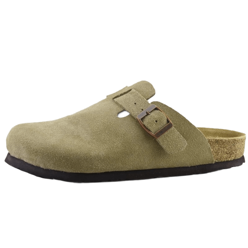 Birkenstock Olive Green Suede Unisex Sandals | Classic