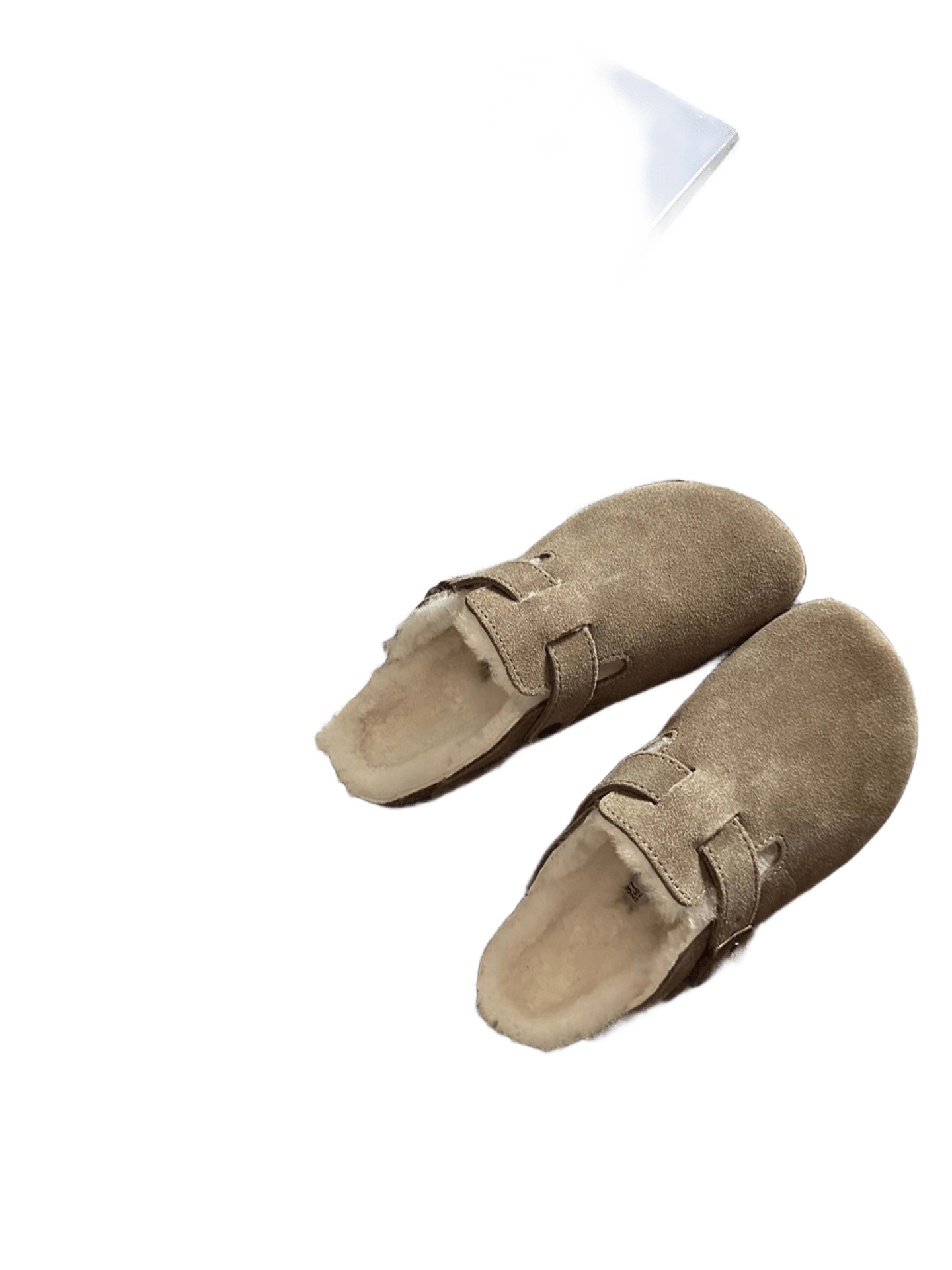 Birkenstock Taupe Suede Sandals with Buckle, Unisex