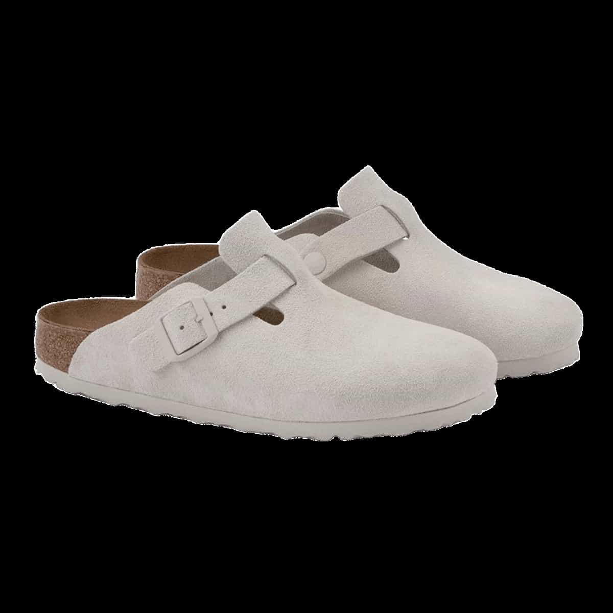 Birkenstock Unisex Suede Sandals: Beige Cork Footbed