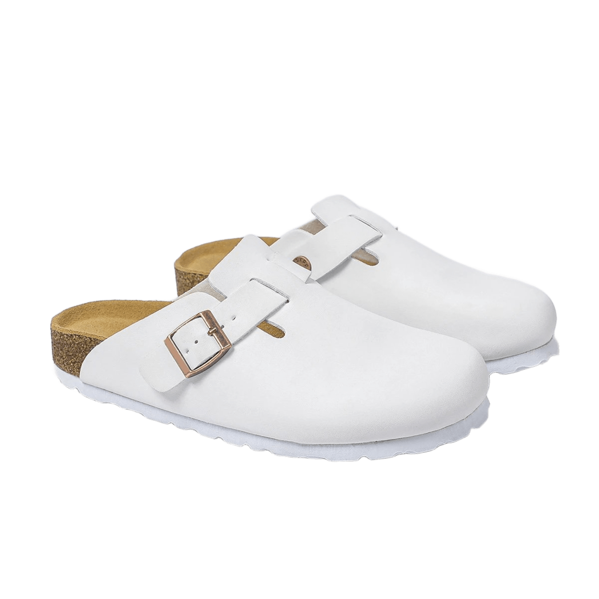 Birkenstock White Leather Sandals: Unisex Summer Comfort