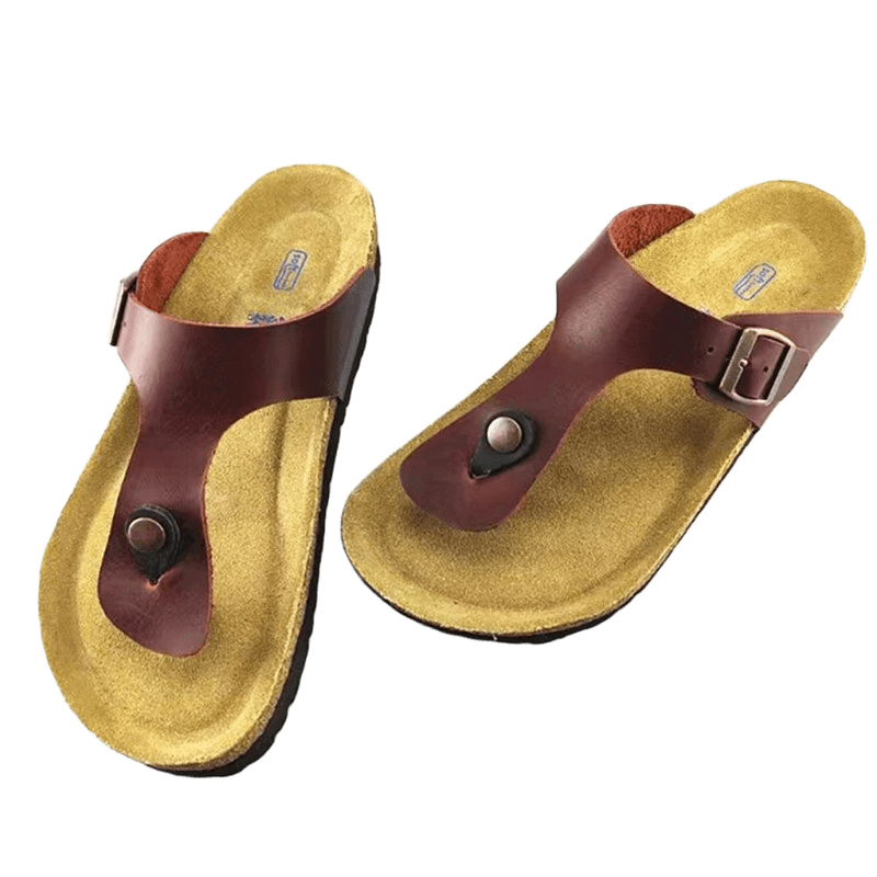 Birkenstock Wine Red Leather Sandals: Unisex, Comfort & Vintage Style